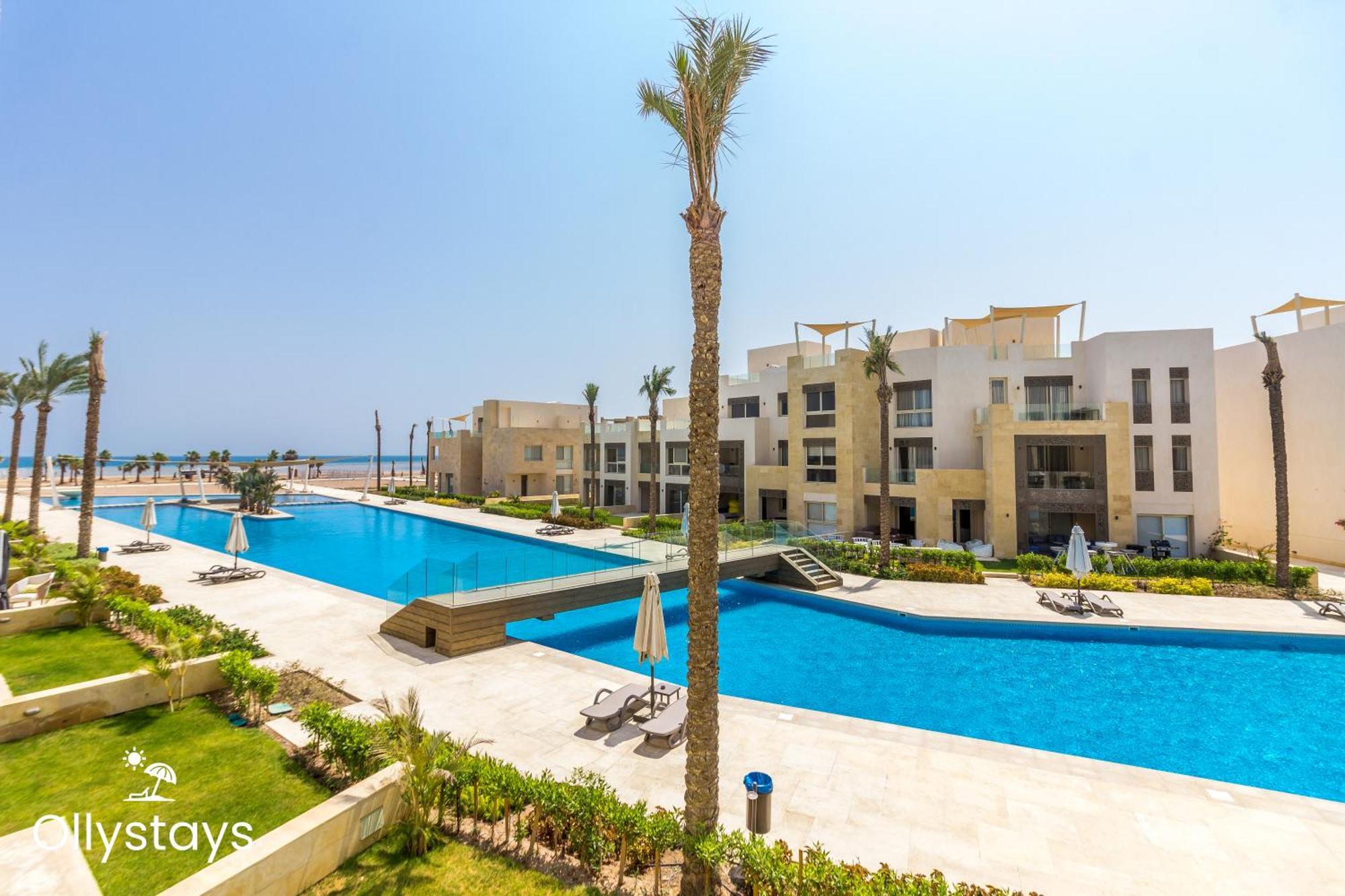 Ollystays Mangroovy Seaview 2Br Beach And Pool Free Access Hurghada Exterior photo